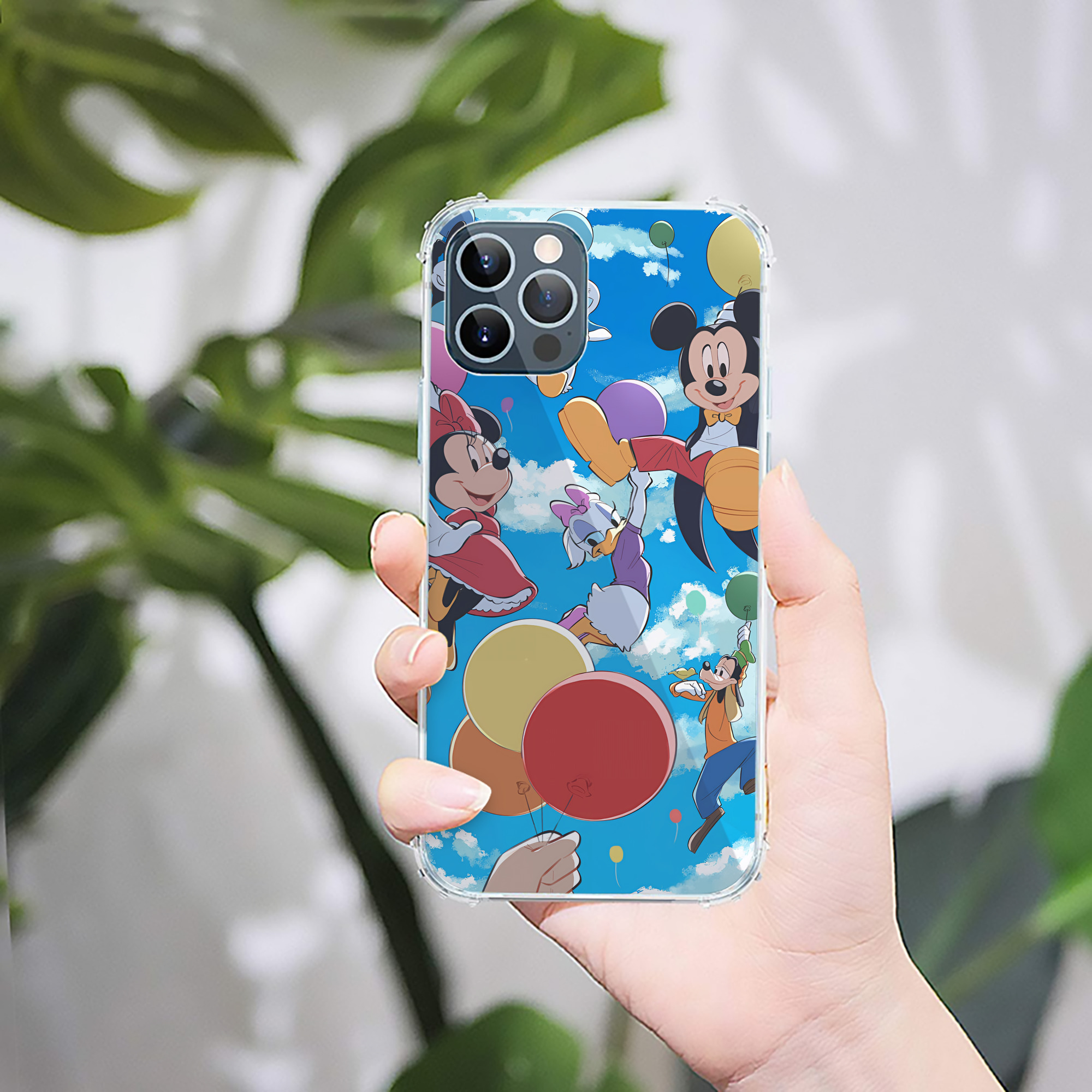 ミッキーマウス Mickey Mouse 【iPhone 12シリーズ対応】透明スマホケース（クリアソフトケース）
